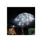 LE Solar Fairy Lights Solar Lights, 7 meters, Waterproof, 50 LEDs, 1.2V, daylight white, portable, Light sensor, Outdoor Christmas Lights, Christmas lights, lighting for wedding, party (tool)
