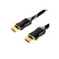 SatConn High Speed ​​HDMI 1.3c cable 3m, with nylon jacket (Electronics)