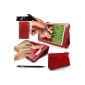 LG G-PAD Tablet Stand Case - G-HUB® Cover / Case with Integrated support ROUGE - Cover for LG / Google GPAD Tablet - 8.3 