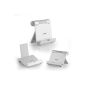 VEO | Folding Multi-Angle Stand Holder for tablets, smartphones and e-readers - Silver (Electronics)