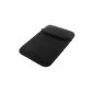 Case Sleeve Neoprene for eBook Reader fits Kobo Glo - Tolino Vision - Cover in black (Electronics)