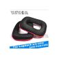 WEWOM 2 High quality replacement ear pads suitable for Logitech G35 G930 G430 F430 F450 and Razer Electra Headset Black / Red (Electronics)