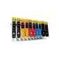 10 compatible printer cartridges with chip and level indicator (Office supplies & stationery)