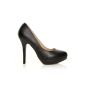 EVE - High Heel Shoes - Platform - Black (Clothing)
