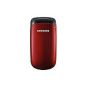 Samsung E1150 mobile phone (extra long battery life) ruby-red (Electronics)