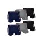 6-Pack Men's Boxer Briefs Boxer Shorts black dark blue mix & ML XL XXL or (Textiles)