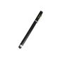 iKross universal stainless steel screen with touch pen stylus pen - Retail Packaging (Black) (Wireless Phone Accessory)