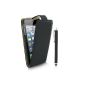 KOLAY® iPod Touch 5G Case Leather Flip Case Case in black + Stylus (stylus) for the new Apple iPod Touch 5G (5th Generation - 32GB 64GB - Newest Model) (Electronics)