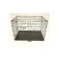 107cm BLACK - CAGE METAL BOXES FOR DOG BOWLS, PORTABLE FOLDING - VERY LARGE (Miscellaneous)