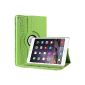 Case for iPad Air 2 Flip Case Leather Case for iPad 2 to air ROTATION 360 ° Rotating PU Leather Cover Bestwe (Air iPad 2, Green)