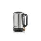 AEG EWA 5230 4Series kettle / 1.7 liters / one-hand lid opening / Removable scale filter / spout with anti-drip / Flat steel heater / 2200 Watt / brushed stainless steel (houseware)
