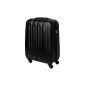 Hand luggage hardshell suitcase trolley case TSA lock black 811