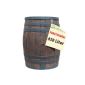 Rain barrel oak barrels, 450L, wood look