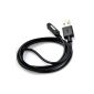 Magnetic magnetic charging cable USB cable for Sony Xperia Z2 / 1 meter in black from OKCS (Electronics)