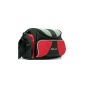 XOMAX XM-TT105 bike handlebar bag with music + speakers and amplifiers integrated + connection for iPod, MP3 player etc. + Music on the Move + Color: Red / Black (Electronics)