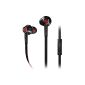 Philips Fidelio S1 / 00 Premium In-Ear headphones headset included function (13,5mm sound system, hi-res audio, Turbo Bass technology; Acoustic Pipe). Red / black (Electronics)