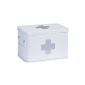 Zeller 18119 medicine box, metal / L 32 x 19.5 x 20 cm, white (household goods)