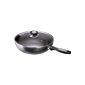 Beka 13078284 Wok pan with lid 28 cm glass Pro Induc anthracite interior coated alumnium all hobs + induction (Kitchen)