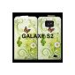 Cover Case PU LEATHER FOR SAMSUNG GALAXY S2 I9100 with GREEN color pattern (Electronics)