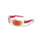 X-Loop Sunglasses - Sport - Cycling - Ski - Driving - Motorcycle - Beach / Mod.  1200 Translucent Red / One Size Adult / 100% UV400 protection (Others)