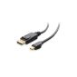 Cable Matters - Gold-plated Mini DisplayPort | Thunderbolt in DisplayPort cable Black - 2m (Electronics)