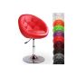 Lounge chair - Red - 360 ° swivel seat - Adjustable height: 80-94 cm - VARIOUS COLORS