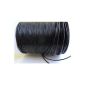 AURORIS - 10m roll leather strap around - Ø 1mm - black (household goods)