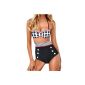 Women's Bikini Swimsuit 2 parts Up and down, high style size, multi-pattern (Clothing)