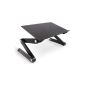Lavolta Ergonomic Notebook Stand Laptop table bed breakfast tray for Acer Advent Alienware Apple Asus Compaq Dell Fujitsu Siemens HP IBM Lenovo EiSystems MSI Packard BellSamsungSonyToshiba to 17 