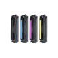 4x High Quality Toner Cartridge Set for HP Laserjet Pro 200 Color LJ M251N M251NW + M276N M276NW - M251 M276 N NW - M 251 M 276 276N 251N 251NW 276NW - alternative for 131X 131A & CF210A CF211A CF212A CF213A (Electronics)