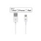 [Apple MFI certified] OPSO Apple Lightning to USB Cable Sync & Charge Cable Lightning USB data cable Charging cable with 8 pin connector for Apple iPhone 6 Plus / 6/5 / 5S / 5C, iPad Air 2 / iPad Air / Mini 3 / Mini 2 / Mini / 4, iPod Touch 5 and iPod Nano 7th Generation - 1.0 m (electronic)