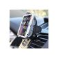 IKross Auto Universal Car Holder ventilation grille / Ventilation 360 for Apple iPhone 6 Plus 5.5 6 4.7, Samsung Galaxy Note 4, 6 Honor, OnePlus One, E3 Sony Xperia Windows Mobile phone / GPS and MP3 player - Black (Accessories cordless phone)