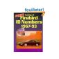 Catalog of Firebird Id Numbers, 1967-1993 (Paperback)