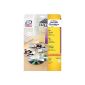 Avery L7860-20 DVD labels, Ø 117 mm, 20 sheet / 40 labels, white (Office supplies & stationery)