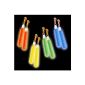 Ioio - DELETE - Lot 4 pairs of Poles Fluorescent Light Stick earrings clips colors - Article de Fete (Kitchen)