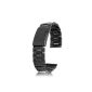 Band / bracelet / Chain Stainless Steel Watch Right End to Deployment Buckle 22mm - Black (Watch)