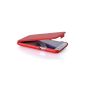 Exclusive Leather Case for Samsung Galaxy Note 2 / II Note / N7100 / N7105 LTE / foldable / ultraslim / genuine leather / Flip Case / Color: Red (Electronics)