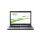 Acer Aspire E5-731-E17 P9KZ 43.9 cm (17.3-inch) notebook (Intel Pentium 3556U, 1.7GHz, 4GB RAM, 1000GB HDD, Intel HD, DVD, Win 8.1) silver (Personal Computers)
