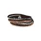 Mevina Ladies Rhinestone bracelet wrap bracelet Bracelets with genuine crystals in many colors (Textiles)
