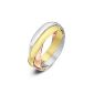 Alliance rings 3 Women - Gold (9 carats) Tricolore 3.9 Gr - T 48 (Jewelry)