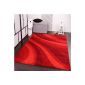 Modern Design Carpets Carpet Velvet - Winchester - In Red, Size: 160x230 cm
