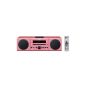 Yamaha MCRB142PI Stereo Bluetooth with FM Tuner / CD / iPod docking station and iPhone Pink (Electronics)