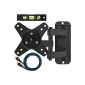 Cheetah Mounts ALAMB Wall Mount with tilt swivel and articulated arm for flat screen and LCD / LED 12-24 