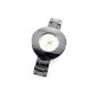 Suosi trendy stainless steel watch quartz watch ladies watch fashion jewelry gift black clock (clock)