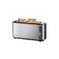 Severin AT 2515 automatic long slot toaster, brushed stainless steel-black / 1000W (household goods)