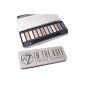 W7 Eye Colour Palette, In the Buff contains 12 nude colors.  (Others)