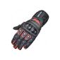 Motorcycle gloves Motorcycle Biker Leather Gloves Red / Black, Size: M 8 =