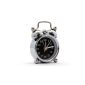 Compact alarm clock Travel Wake analogues in different colors Quartz Clock (Silver)