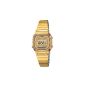 Casio - LA670WGA-9DF - Vintage - Ladies Watch - Quartz Digital - LCD Dial - Bracelet Gold plated Steel (Watch)