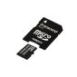 Transcend 8GB microSDHC Class 10 Memory Card with adapter TS8GUSDHC10E [Packaging 